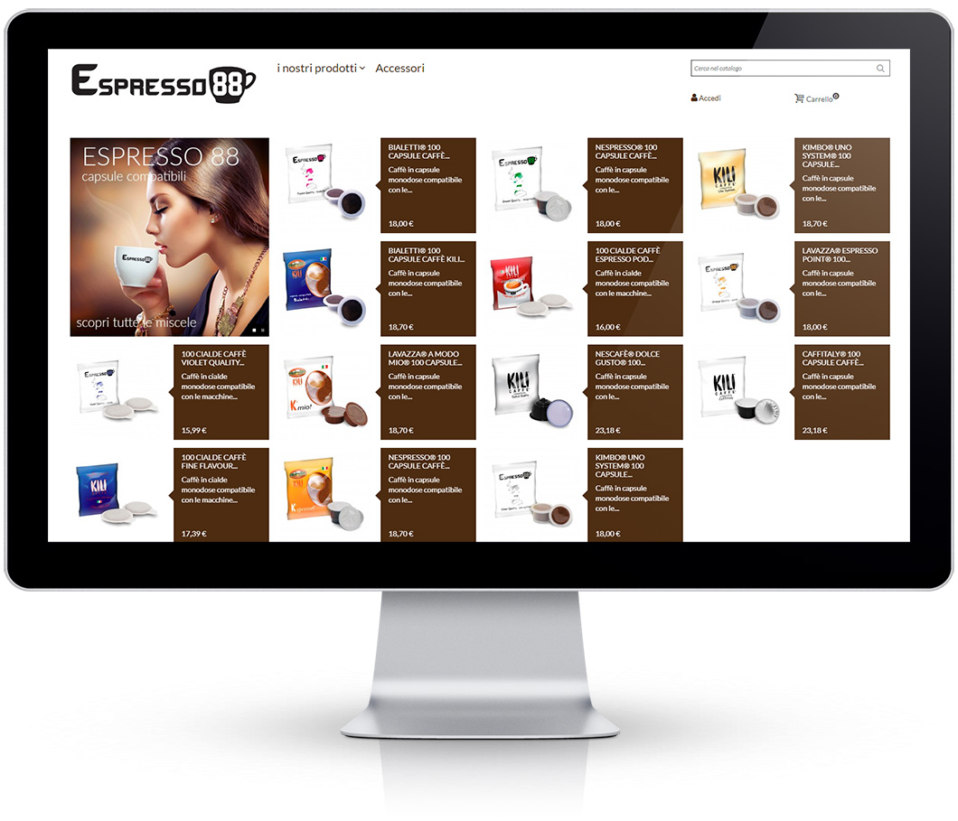 Caffè in capsule e cialde Espresso88